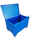 caisse de chantier stockage sécurisé sur roulette, protection des outils et matériel sur chantier