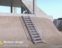 Escalier-passerelle Polyaxess® 12 marches