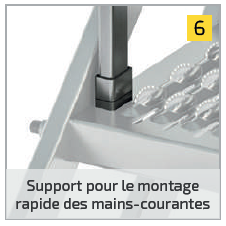 Escalier-passerelle Polyaxess® 12 marches