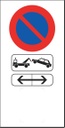 [01-PSG-5] Panneau anti-stationnement avec emplacement pour arrêté - Éco