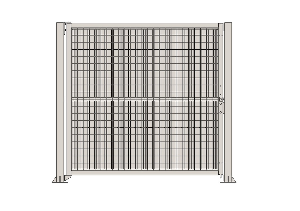 Portail premium battant 2,2 m - 1 vantail