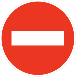 Panneau temporaire Sens interdit - BK1