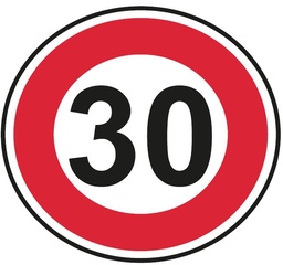 Panneau temporaire Limitation de vitesse - BK14
