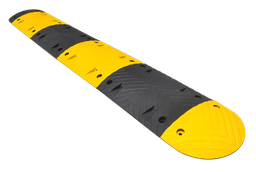 Ralentisseur jaune et noir standard Ht 7 cm