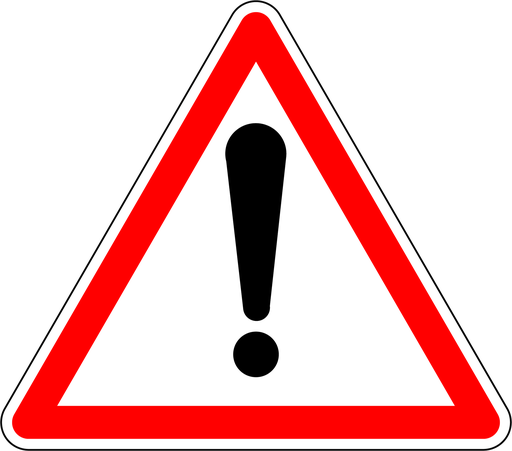 Panneau permanent Danger - A14