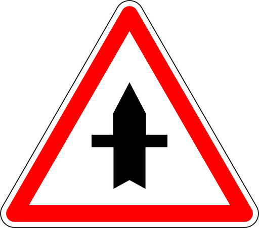 Panneau permanent Priorité à l'intersection - AB2