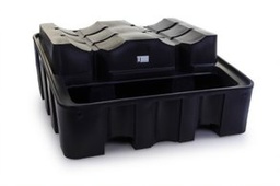 [17-BFC-45] Bac de rétention 450 L pour support horizontal 2 fûts de 220 L