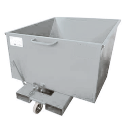 [17-KL-BBF-500] Benne à déchets auto-basculante sur roue à fourreau 500 L