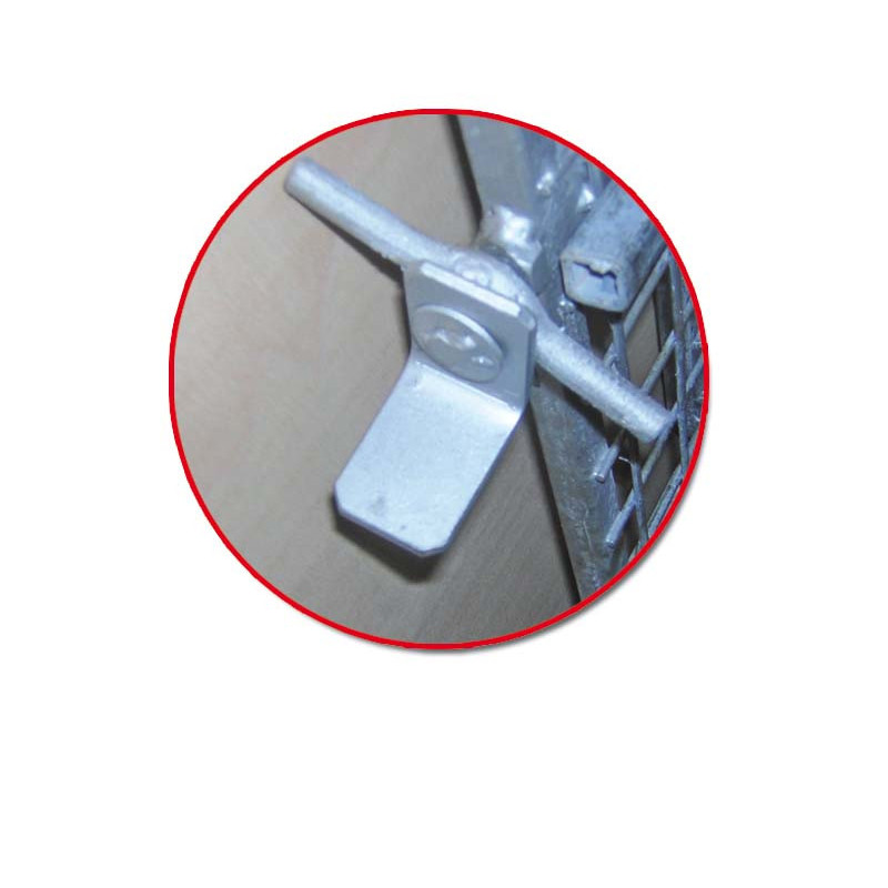 Baie d'ascenseur coulissante galvanisée