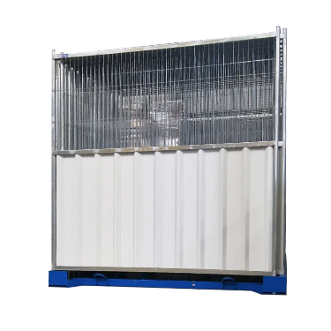 Rack de rangement vertical pour clôtures bardées