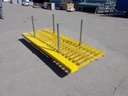 Rack de rangement garde-corps grillagés