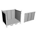 Panier de transport et stockage grillagé pour balises K5c ou plots K1
