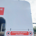 Kit - 2 panneaux latéraux + 1 panneau supérieur pour portique entrée chantier