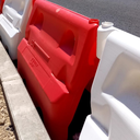 Séparateur de voie plastique lestable et empilable - Ht 56 cm (prix au ml)