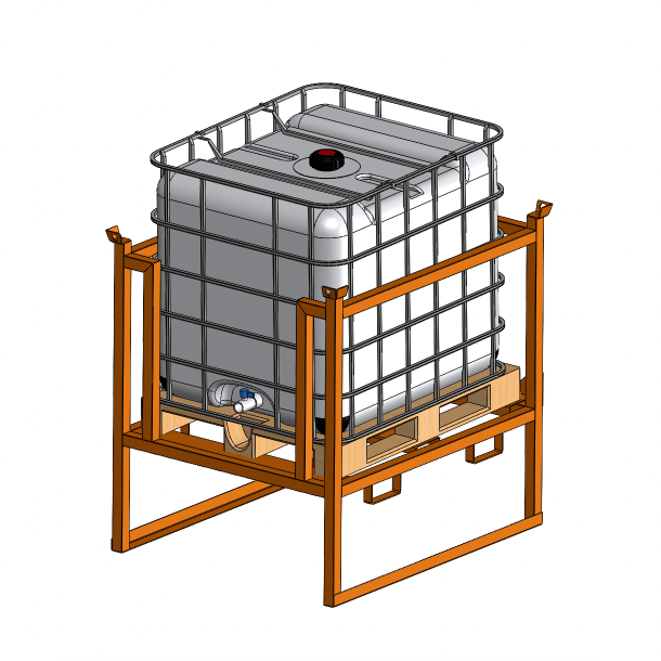 Support IBC pour chantier capacité 1000 kg