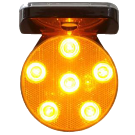Lampe de chantier solaire LED avec base magnétique