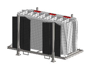Rack de transport et stockage pour barrières de police PEHD BEP-2