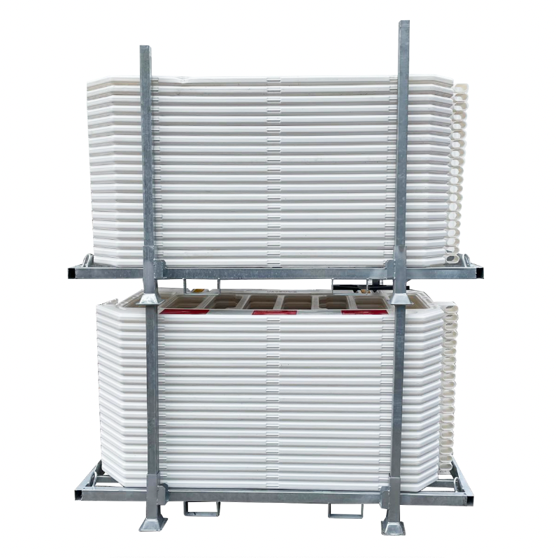 Rack de transport et stockage pour barrières de police PEHD BEP-2