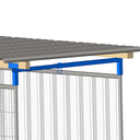 Element pour structure passage piétons protégé extensible de 800 à 1500 mm
