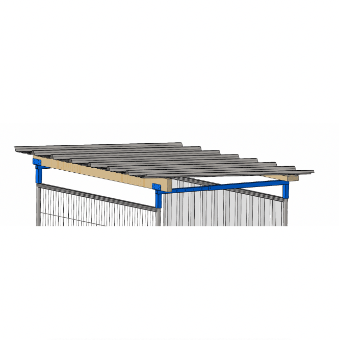 Structure passage piéton protégé - élément de départ - Lg 2m