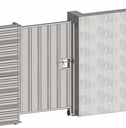 Platine pour fixation portail sur mur PPCG