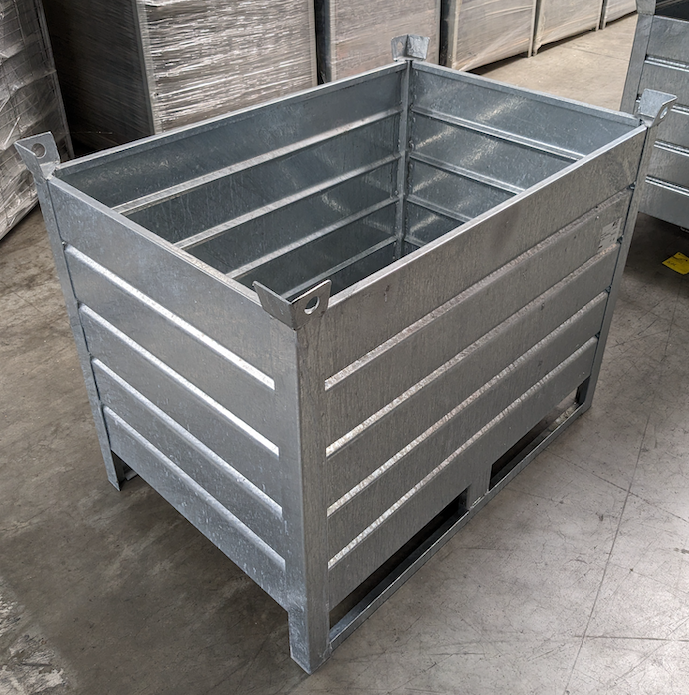 Panier de stockage en tôle pleine  1000 kg