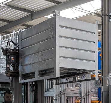 Panier de stockage en tôle pleine  1000 kg