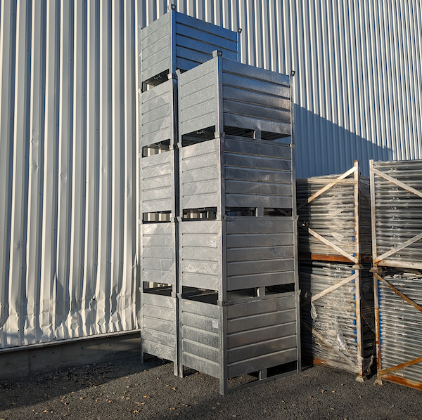 Panier de stockage en tôle pleine  1000 kg