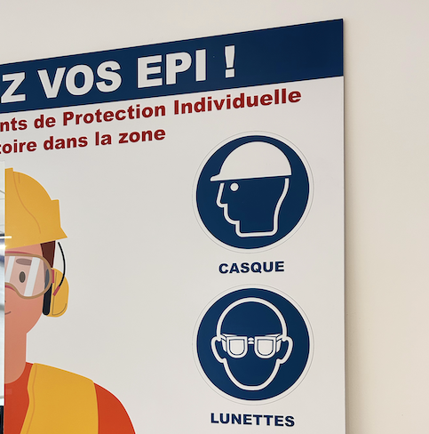 Panneau port des EPI miroir ProtectSiteⓇ