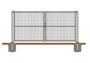 Kit de 2 fourreaux de scellement pour portails modulables