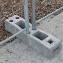 Plot béton pour clôture mobile