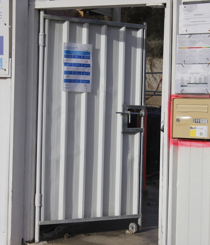 Portillon de chantier bardé 1,2 m