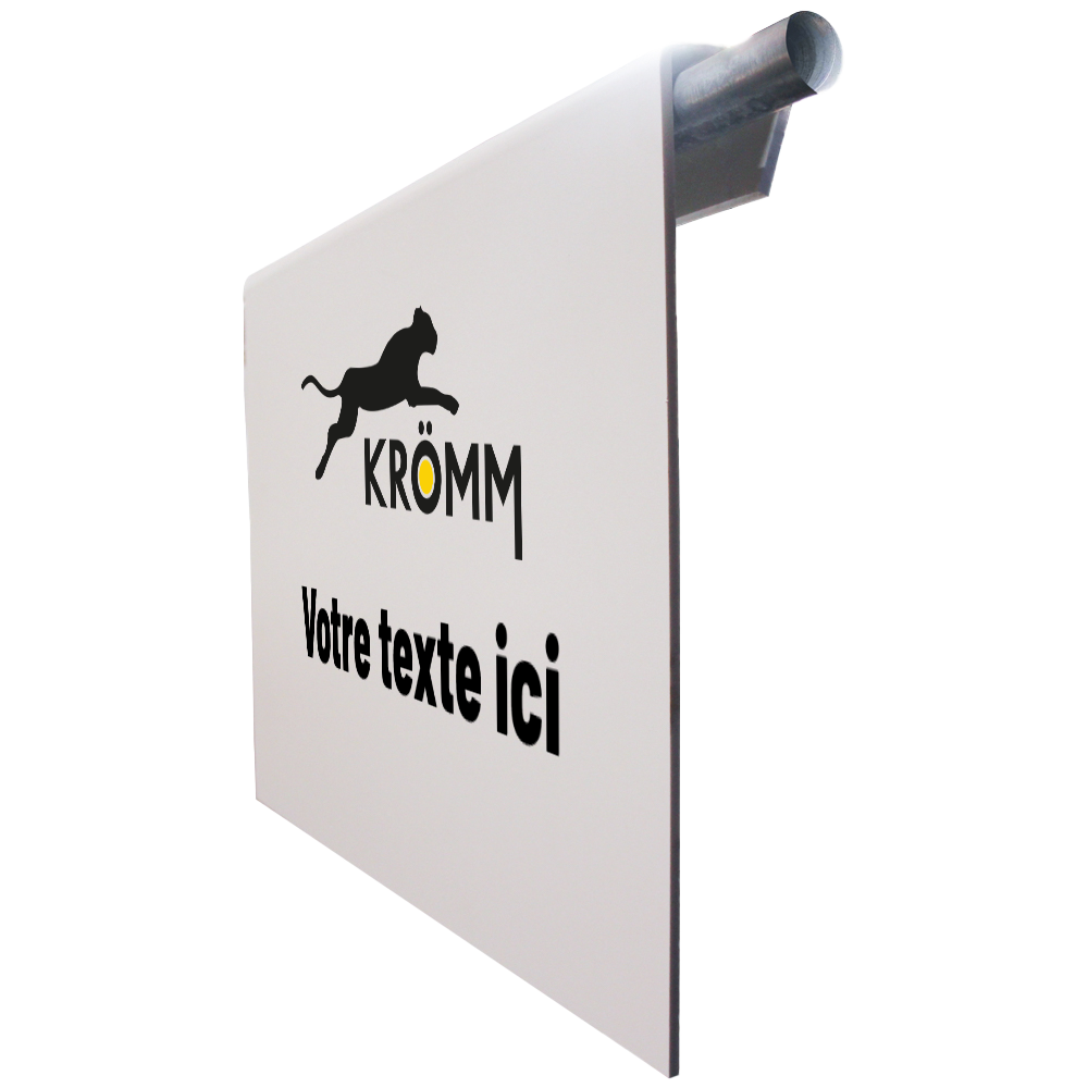 Panneau publicitaire pour pose sur barrière