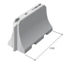 Séparateur de voie béton/DBA (Prix au ml - départ direct usine)