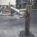 Barrière tournante bois