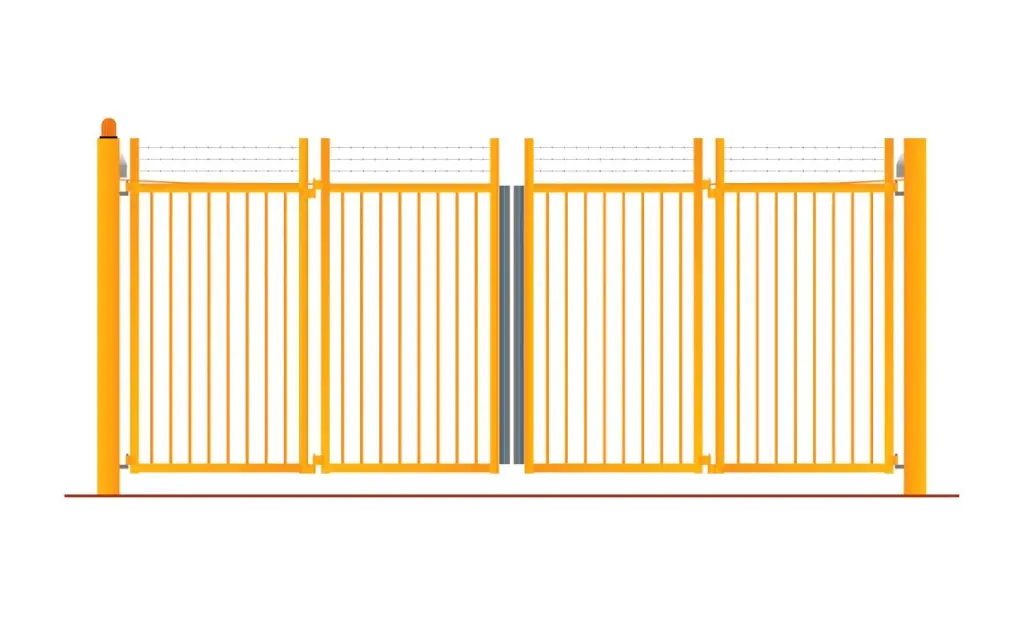 Portail accordéon Ht 2 m