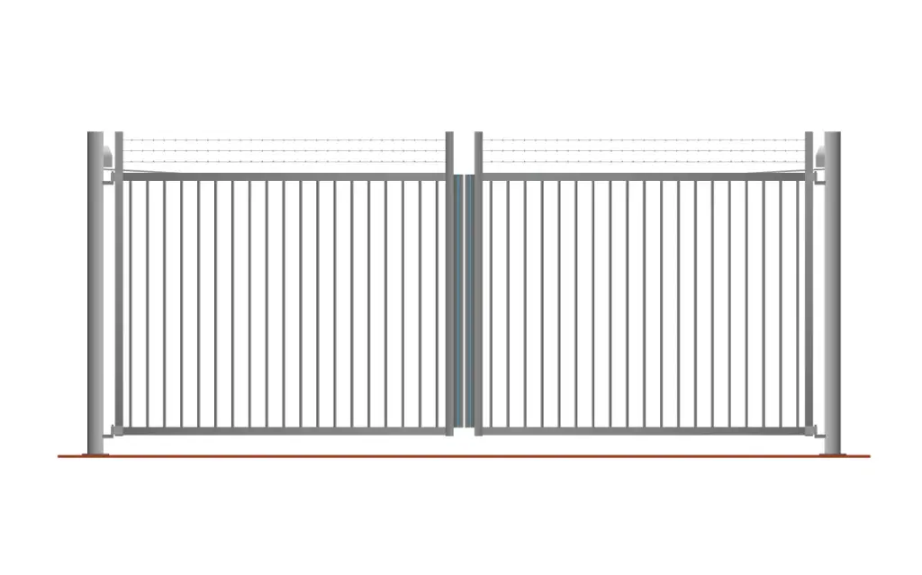 Portail battant galva Ht 2 m 