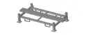 Rack de transport et stockage horizontal 50 pour barrières TP Kube  avec œillets de sanglage