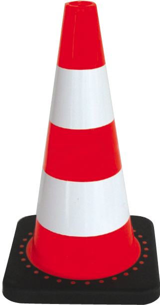 Cône de signalisation avec base lestée