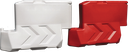 Séparateurs de voies plastique lestables avec chevrons directionnels (prix au ml)