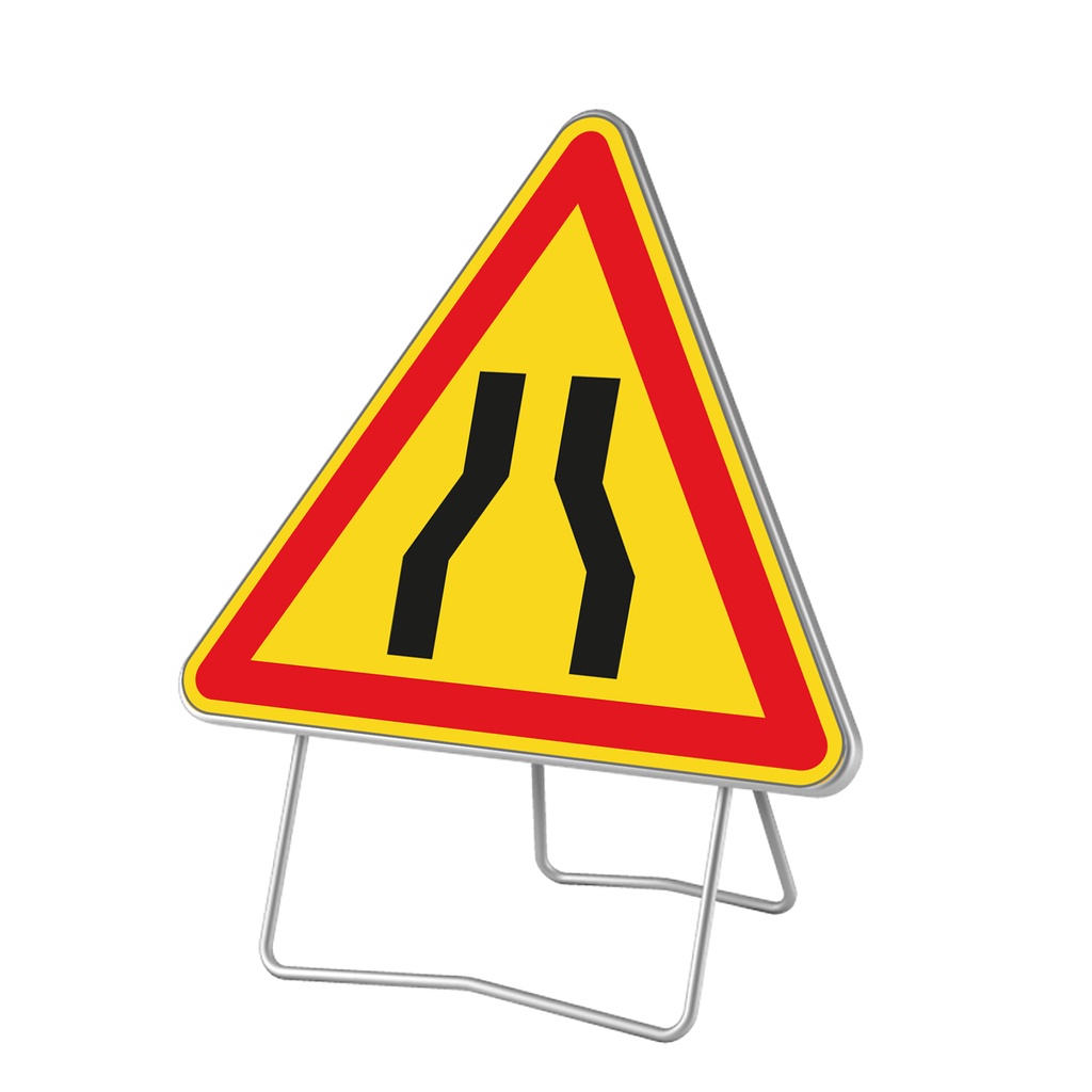 Panneau temporaire Chaussée rétrécie - AK3