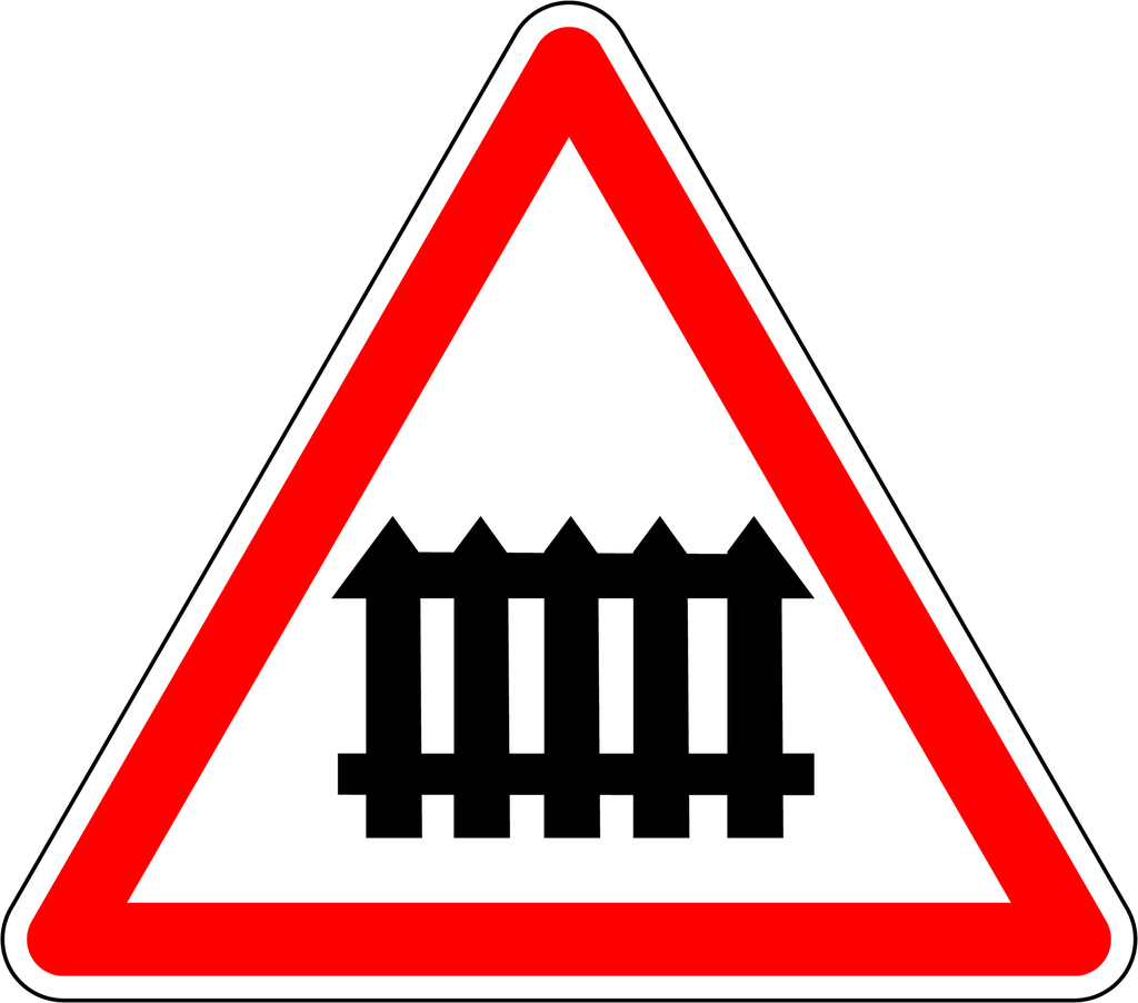 Panneau permanent Passage à niveau muni de barrières - A7