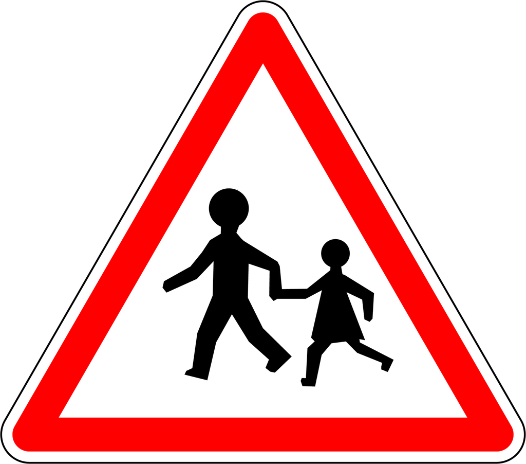 Panneau permanent Endroit fréquenté par des enfants - A13A