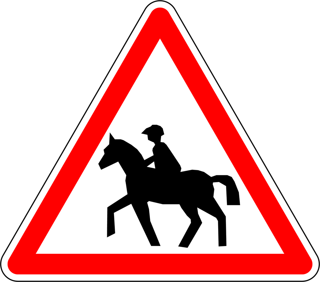 Panneau permanent Passage de cavaliers - A15C