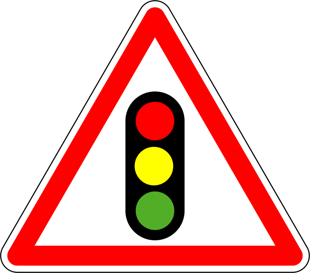 Panneau permanent Feux tricolores - A17