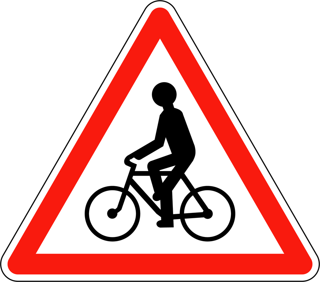 Panneau permanent Cyclistes - A21