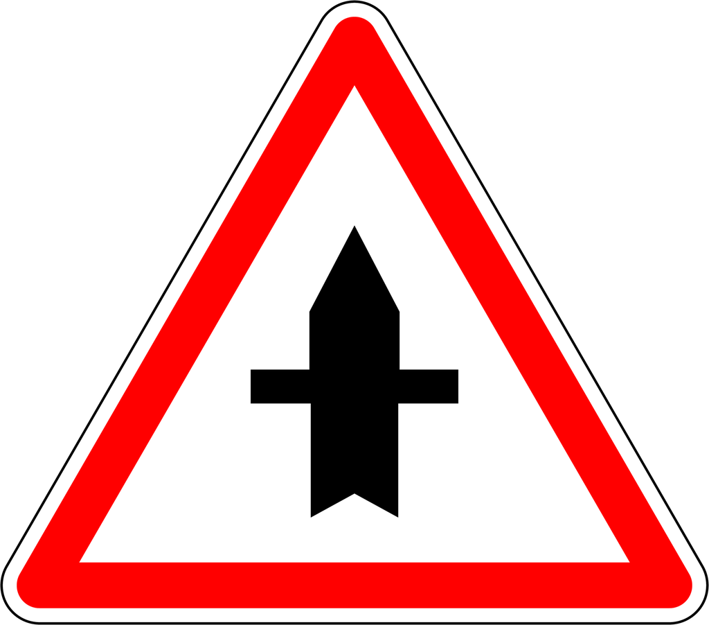 Panneau permanent Priorité à l'intersection - AB2
