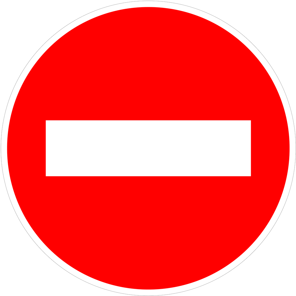 Panneau permanent Sens interdit - B1