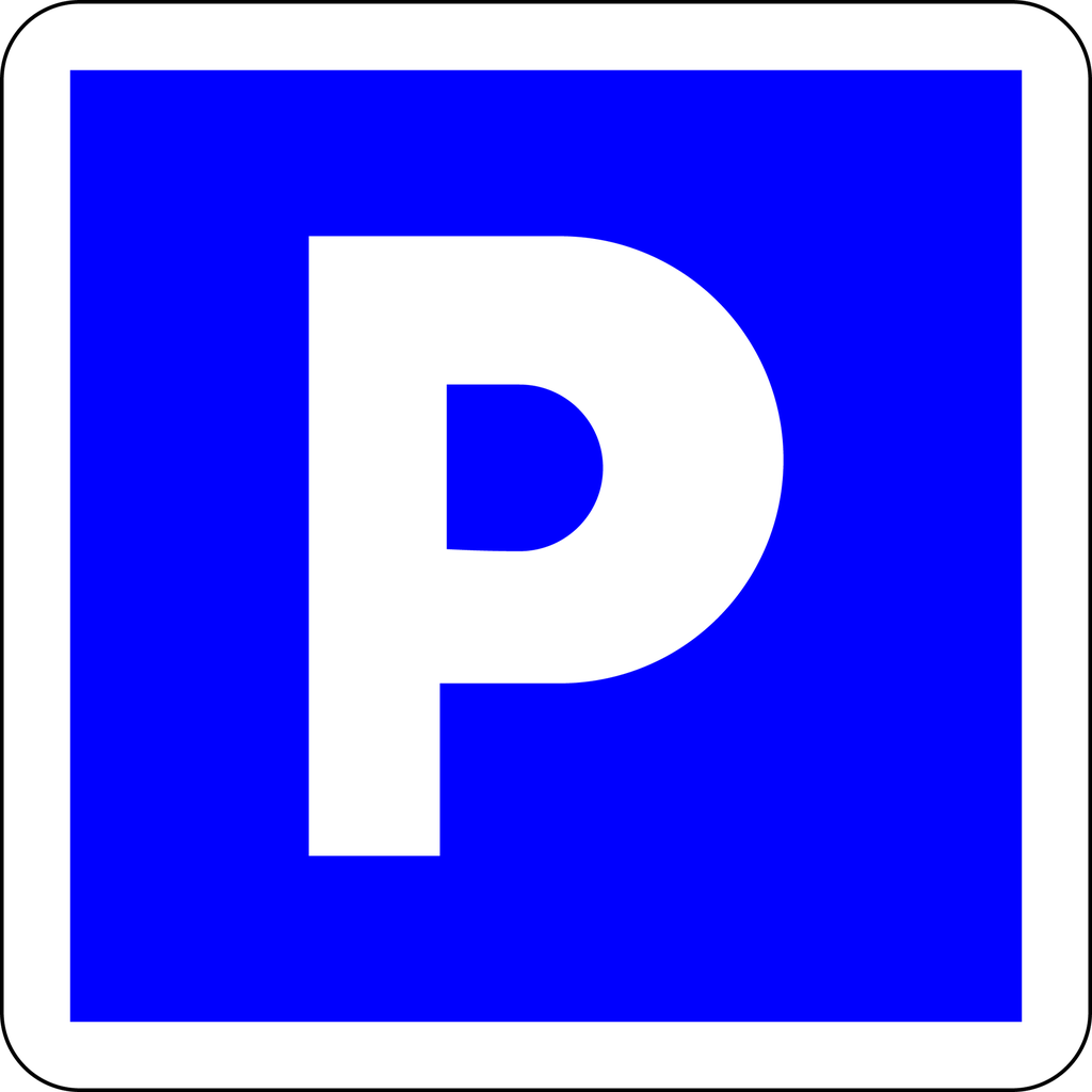 Panneau permanent Lieu aménagé pour le stationnement gratuit - C1A