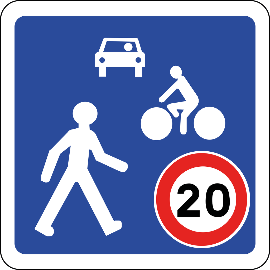 Panneau permanent Zone de rencontre - B52